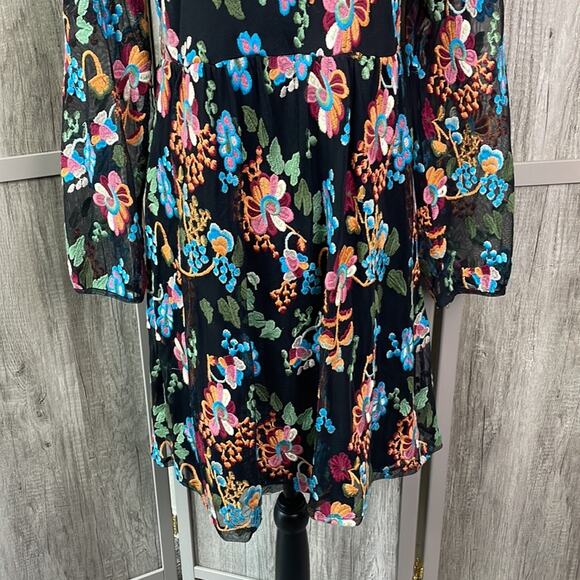 Philosophy boho floral embroidered midi dress women’s PM - Picture 4 of 15